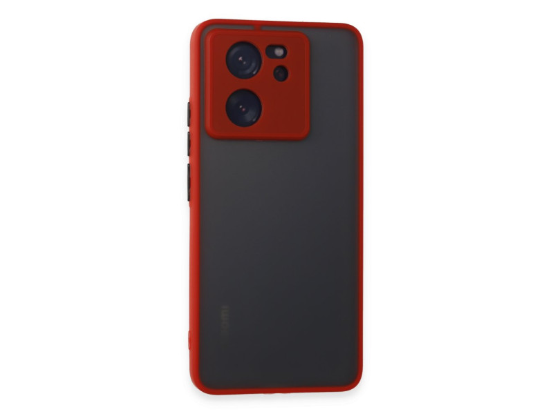 Newface Xiaomi Mi 13T Pro Kılıf Montreal Silikon Kapak - Kırmızı