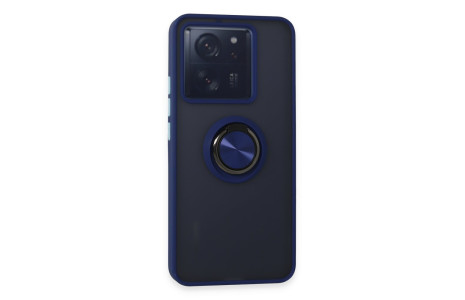 Newface Xiaomi Mi 13T Pro Kılıf Montreal Yüzüklü Silikon Kapak - Lacivert