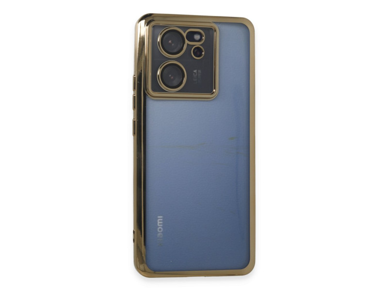 Newface Xiaomi Mi 13T Pro Kılıf Razer Lensli Silikon - Gold