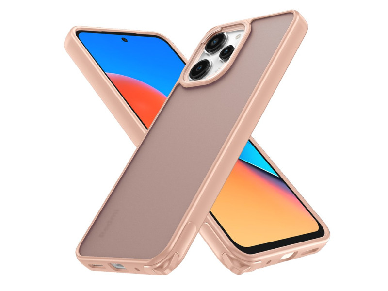 Newface Xiaomi Redmi 12 Kılıf Elegant Kapak - Pudra