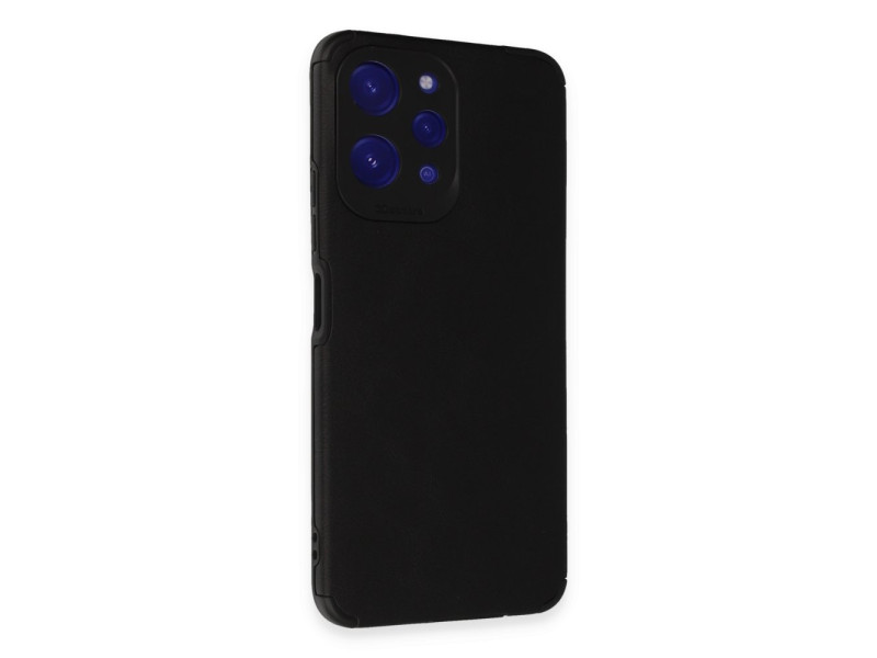 Newface Xiaomi Redmi 12 Kılıf Loop Deri Silikon - Siyah