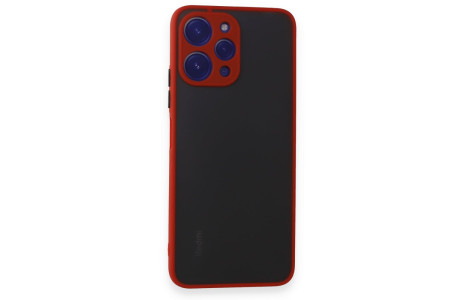 Newface Xiaomi Redmi 12 Kılıf Montreal Silikon Kapak - Kırmızı