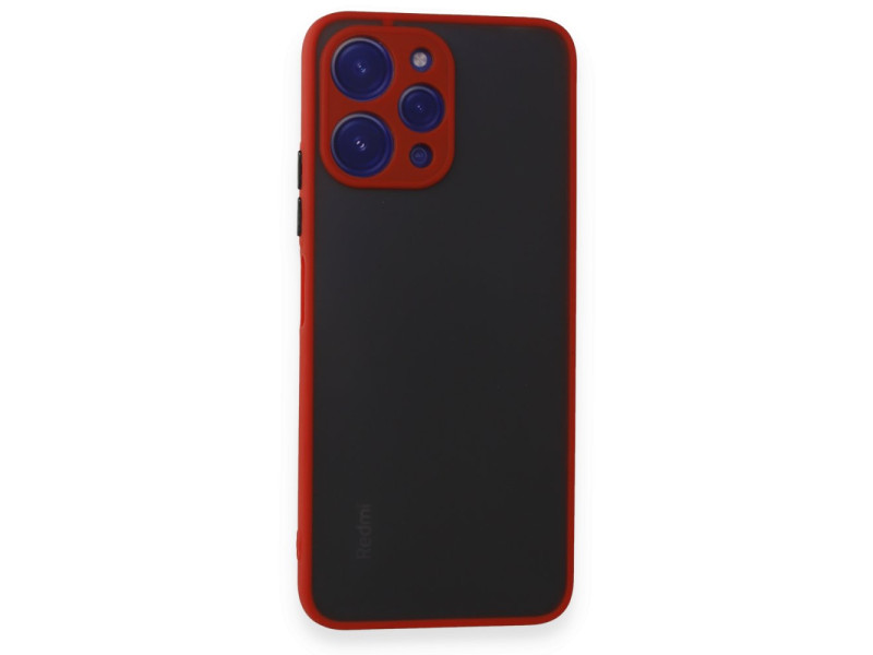 Newface Xiaomi Redmi 12 Kılıf Montreal Silikon Kapak - Kırmızı