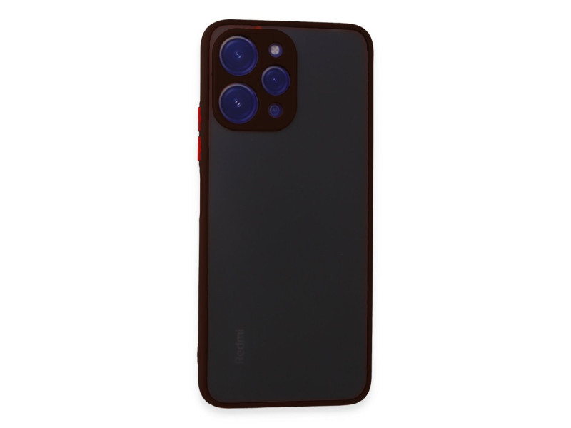 Newface Xiaomi Redmi 12 Kılıf Montreal Silikon Kapak - Siyah