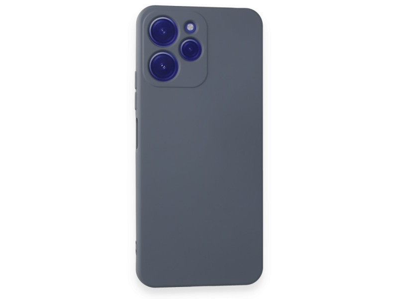 Newface Xiaomi Redmi 12 Kılıf Nano içi Kadife Silikon - Gri