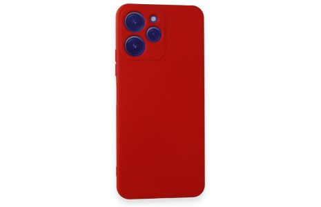 Newface Xiaomi Redmi 12 Kılıf Nano içi Kadife Silikon - Kırmızı