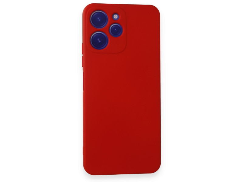 Newface Xiaomi Redmi 12 Kılıf Nano içi Kadife Silikon - Kırmızı