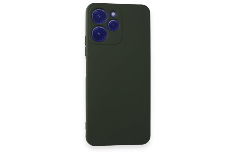 Newface Xiaomi Redmi 12 Kılıf Nano içi Kadife Silikon - Koyu Yeşil