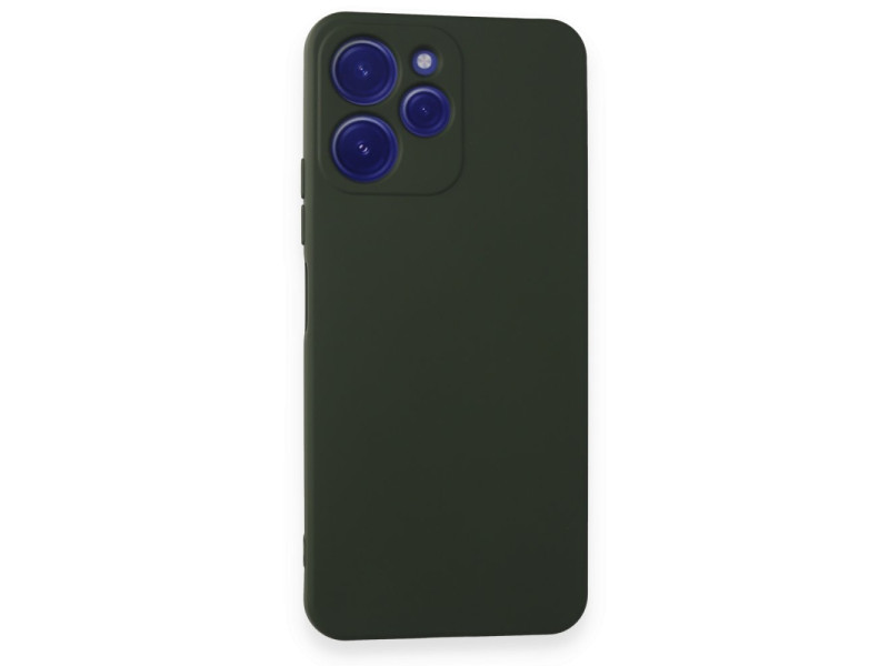Newface Xiaomi Redmi 12 Kılıf Nano içi Kadife Silikon - Koyu Yeşil