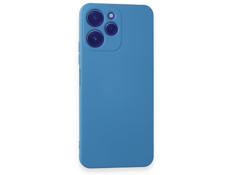 Newface Xiaomi Redmi 12 Kılıf Nano içi Kadife Silikon - Mavi