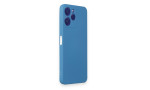 Newface Xiaomi Redmi 12 Kılıf Nano içi Kadife Silikon - Mavi