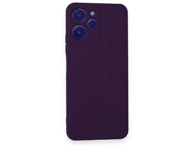 Newface Xiaomi Redmi 12 Kılıf Nano içi Kadife Silikon - Mor