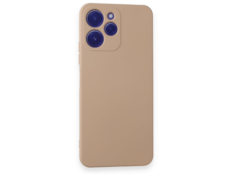 Newface Xiaomi Redmi 12 Kılıf Nano içi Kadife Silikon - Pudra