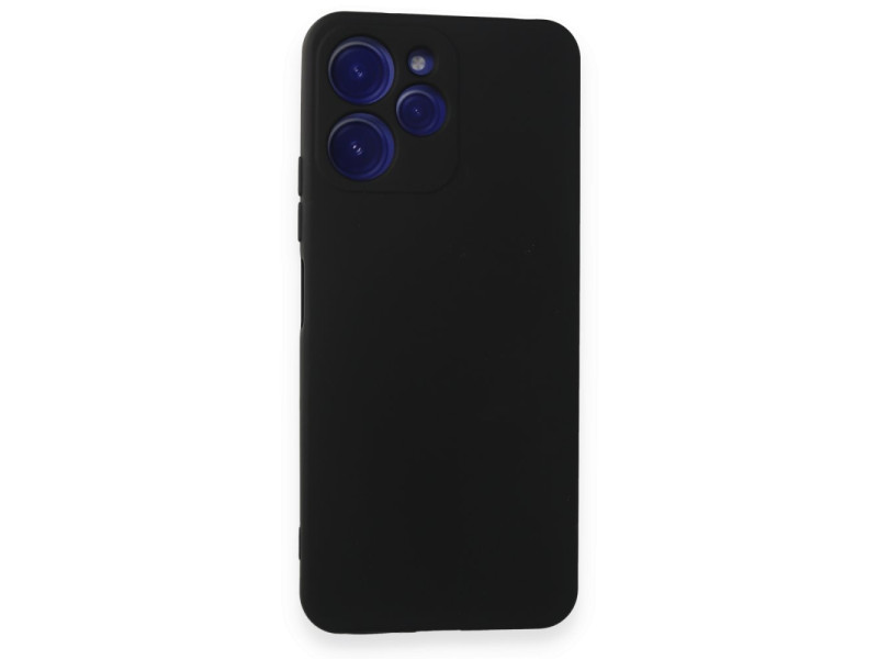 Newface Xiaomi Redmi 12 Kılıf Nano içi Kadife Silikon - Siyah