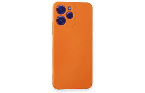 Newface Xiaomi Redmi 12 Kılıf Nano içi Kadife Silikon - Turuncu