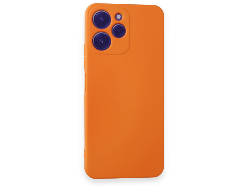 Newface Xiaomi Redmi 12 Kılıf Nano içi Kadife Silikon - Turuncu