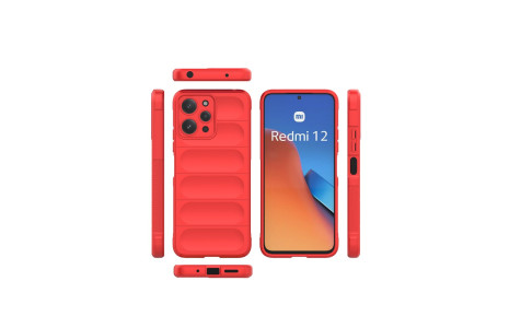 Newface Xiaomi Redmi 12 Kılıf Optimum Silikon - Kırmızı
