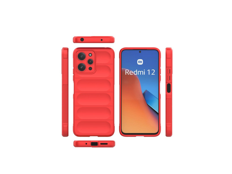 Newface Xiaomi Redmi 12 Kılıf Optimum Silikon - Kırmızı