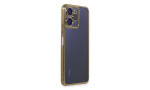 Newface Xiaomi Redmi 12 Kılıf Razer Lensli Silikon - Gold