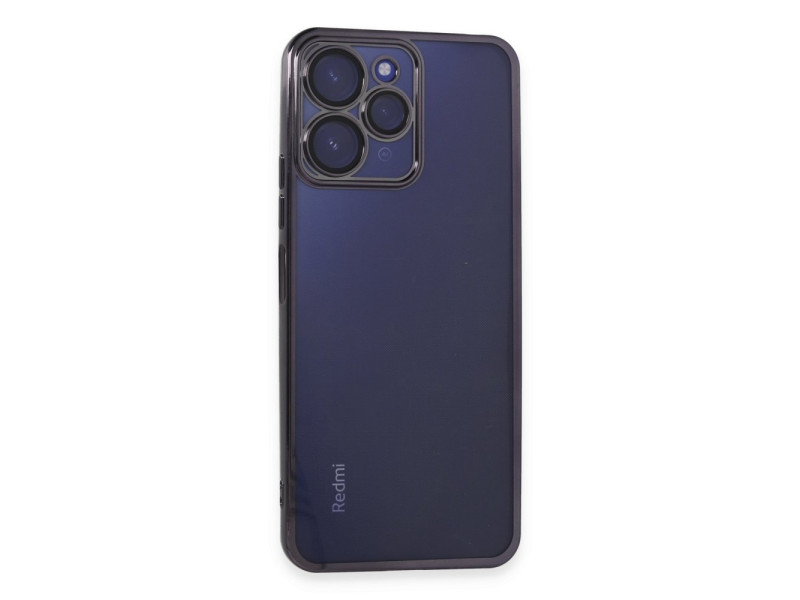 Newface Xiaomi Redmi 12 Kılıf Razer Lensli Silikon - Mor