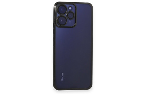 Newface Xiaomi Redmi 12 Kılıf Razer Lensli Silikon - Siyah