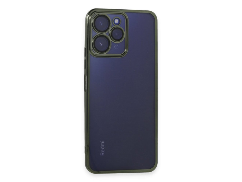 Newface Xiaomi Redmi 12 Kılıf Razer Lensli Silikon - Yeşil
