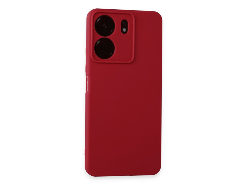 Newface Xiaomi Redmi 13C Kılıf First Silikon - Kırmızı
