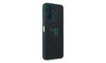 Newface Xiaomi Redmi 13C Kılıf Montreal Yüzüklü Silikon Kapak - Yeşil