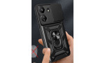 Newface Xiaomi Redmi 13C Kılıf Pars Lens Yüzüklü Silikon - Yeşil