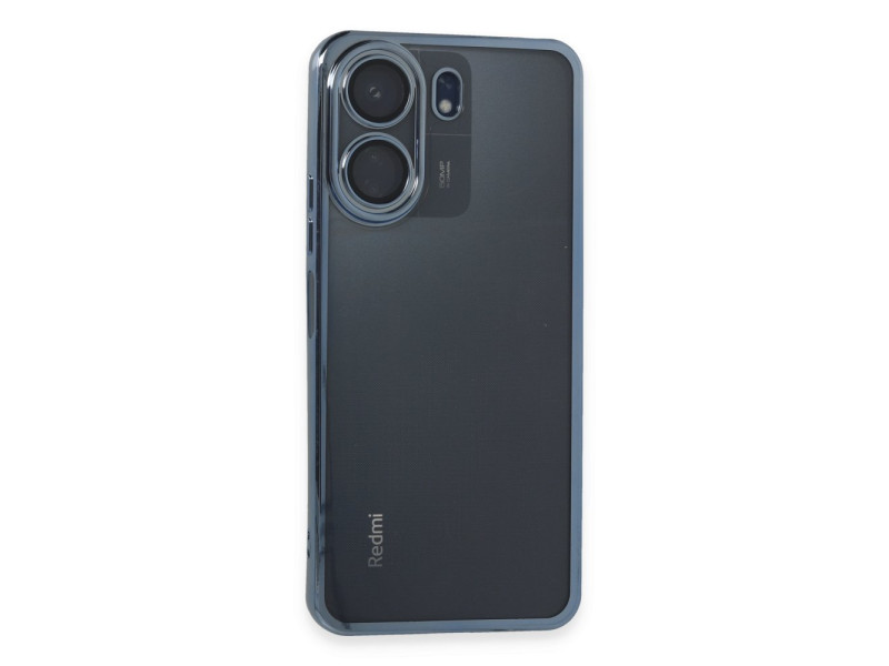 Newface Xiaomi Redmi 13C Kılıf Razer Lensli Silikon - Açık Mavi