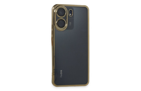 Newface Xiaomi Redmi 13C Kılıf Razer Lensli Silikon - Gold