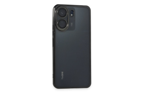 Newface Xiaomi Redmi 13C Kılıf Razer Lensli Silikon - Siyah