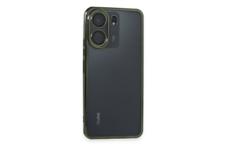 Newface Xiaomi Redmi 13C Kılıf Razer Lensli Silikon - Yeşil