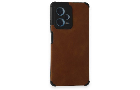 Newface Xiaomi Redmi Note 12 Pro Plus Kılıf Loop Deri Silikon - Kahverengi