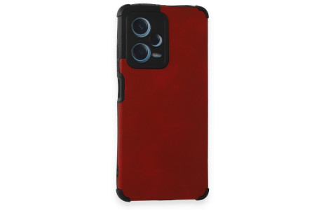 Newface Xiaomi Redmi Note 12 Pro Plus Kılıf Loop Deri Silikon - Kırmızı