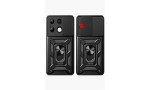 Newface Xiaomi Redmi Note 13 4G Kılıf Pars Lens Yüzüklü Silikon - Gümüş