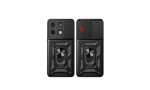 Newface Xiaomi Redmi Note 13 Pro 4G Kılıf Pars Lens Yüzüklü Silikon - Gümüş