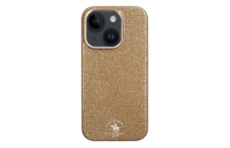 Santa Barbara Polo Racquet Club iPhone 15 Aurora Simli Kapak - Gold