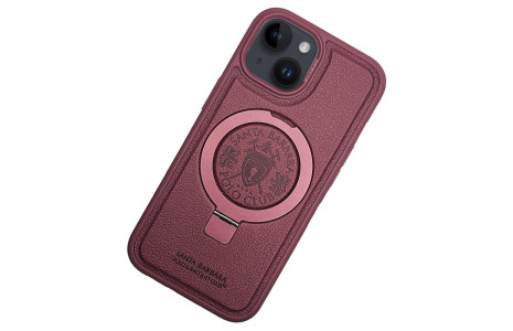 Santa Barbara Polo Racquet Club iPhone 15 Primo Magsafe Stand Kapak - Kırmızı