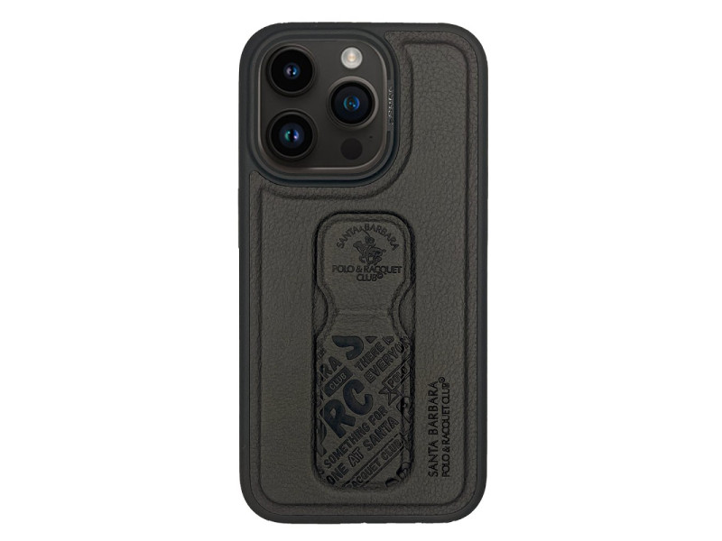 Santa Barbara Polo Racquet Club iPhone 15 Pro Blaise Stand Kapak - Gri