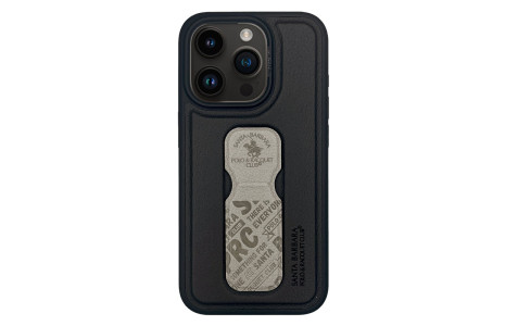 Santa Barbara Polo Racquet Club iPhone 15 Pro Max Blaise Stand Kapak - Beyaz