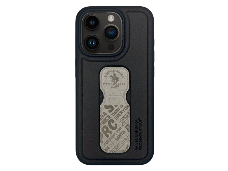 Santa Barbara Polo Racquet Club iPhone 15 Pro Max Blaise Stand Kapak - Beyaz