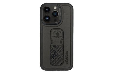 Santa Barbara Polo Racquet Club iPhone 15 Pro Max Blaise Stand Kapak - Gri