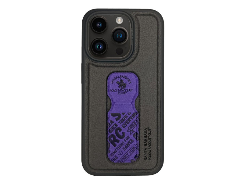 Santa Barbara Polo Racquet Club iPhone 15 Pro Max Blaise Stand Kapak - Mor