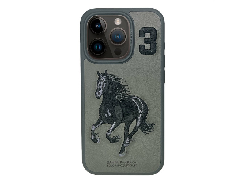 Santa Barbara Polo Racquet Club iPhone 15 Pro Max Boris Kapak - Gri