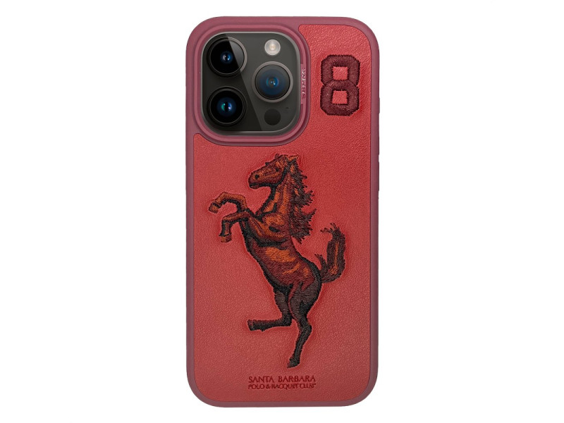 Santa Barbara Polo Racquet Club iPhone 15 Pro Max Boris Kapak - Kırmızı