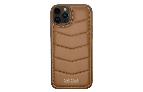 Santa Barbara Polo Racquet Club iPhone 15 Pro Max Clyde Stand Kapak - Kahverengi