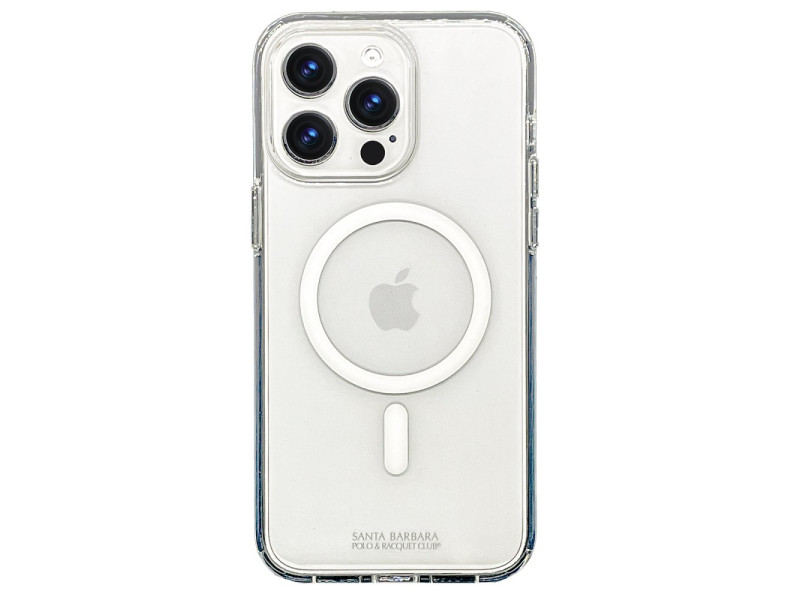 Santa Barbara Polo Racquet Club iPhone 15 Pro Max Gleen Magsafe Şeffaf Kapak - Şeffaf