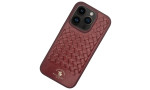 Santa Barbara Polo Racquet Club iPhone 15 Pro Max Ravel Deri Kapak - Kırmızı