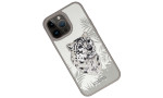 Santa Barbara Polo Racquet Club iPhone 15 Pro Max Savanna Kapak - Snow Leopard Beyaz